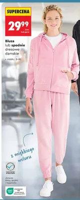 Bluza lub spodnie dresowe damskie promocja w Biedronka