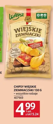 Chipsy Wiejskie Ziemniaczaki Lorenz promocja w Selgros