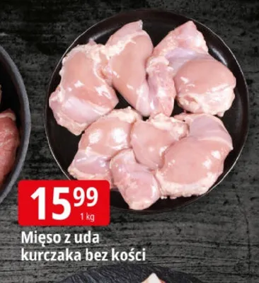 Mięso z uda kurczaka bez kości promocja w Leclerc