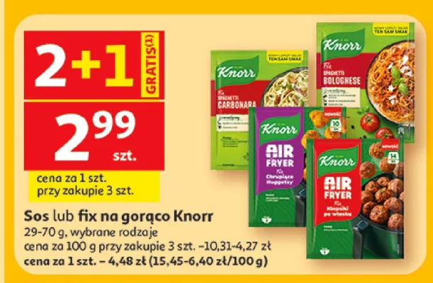 Sos na gorąco Knorr promocja w Auchan