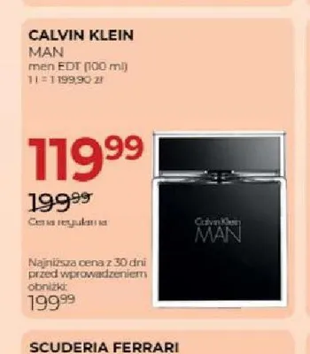 Woda toaletowa Calvin Klein Man promocja w Drogerie Jawa
