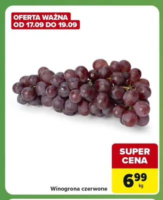 Winogrona czerwone promocja w Carrefour Express