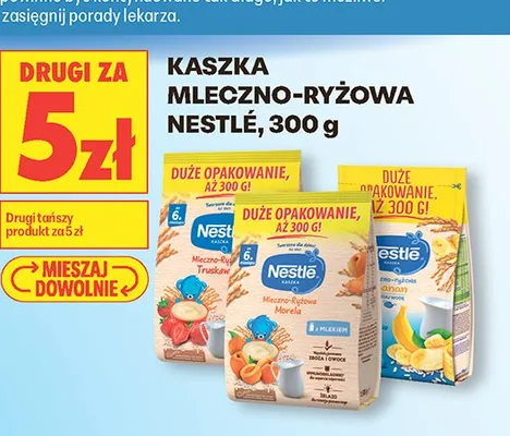Kaszka mleczno-ryżowa Nestlé 300g promocja w Biedronka