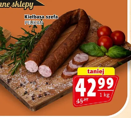Kiełbasa szefa Pelikan promocja w Prim Market