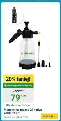 Pianownica ręczna Carmotion 2 l + płyn ADBL TFR 1 l promocja w ERLI