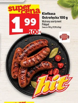 Kiełbasa Ostrołęcka Pekpol promocja w TOPAZ