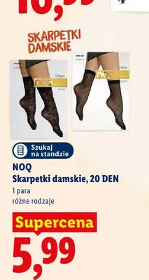 Skarpetki damskie NOQ 20 DEN promocja w Lidl