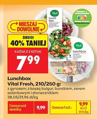 Lunchbox z gyrosem Vital Fresh promocja w Biedronka