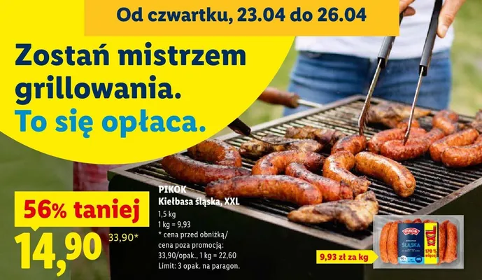 Kiełbasa śląska XXL promocja w Lidl