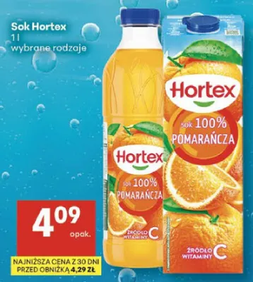 Sok Hortex 100% Pomarańcza promocja w Delikatesy Centrum