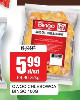 Owoc chlebowca suszony Bingo promocja w Bingo