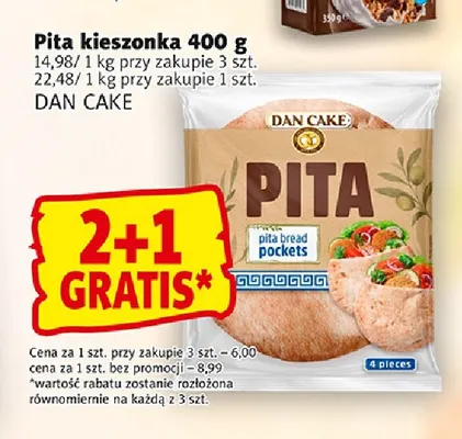 Pita kieszonka Dan Cake promocja w Prim Market