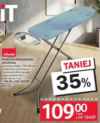 Deska do prasowania Universal Vileda promocja w Selgros