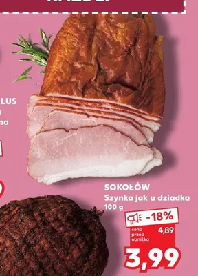 Szynka jak u dziadka Sokołów promocja w Kaufland