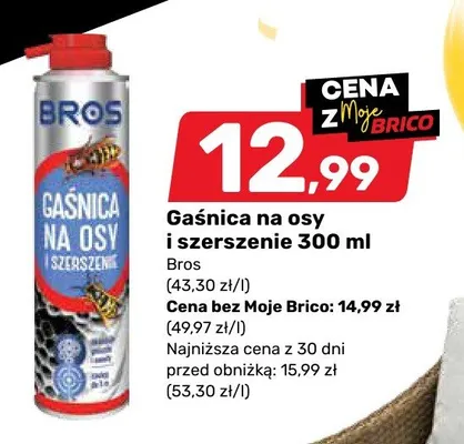 Gaśnica na osy i szerszenie Bros promocja w Bricomarche