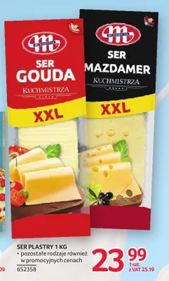 Ser mazdamer w plastrach Kuchmistrza Mlekovita promocja w Selgros