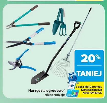 Narzędzia ogrodowe promocja w Carrefour