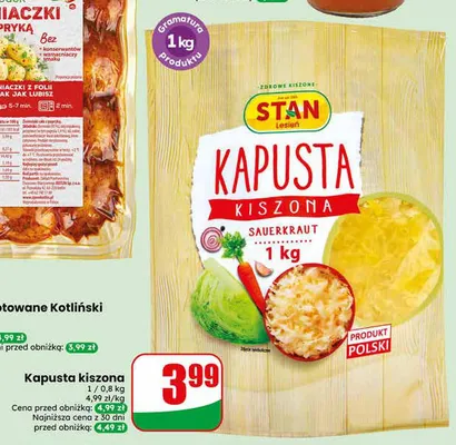 Kapusta kiszona STAN promocja w Dino