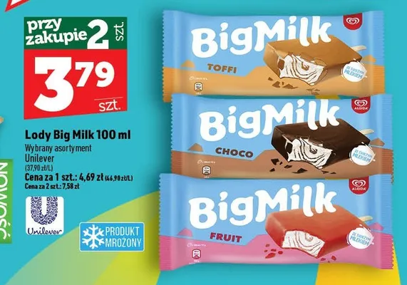 Lody Big Milk Choco promocja w TOPAZ