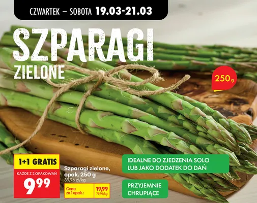 Szparagi zielone promocja w Biedronka