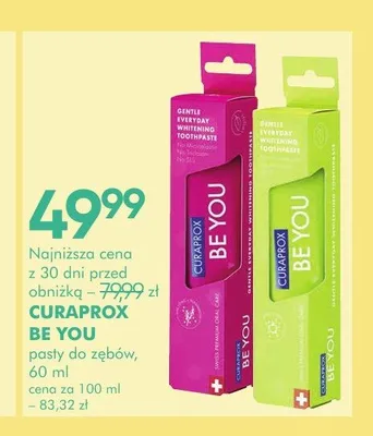 Pasta do zębów Curaprox Be You promocja w Super-Pharm