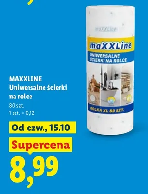 Uniwersalne ścierki na rolce Maxxline promocja w Lidl