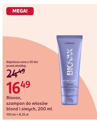 Szampon do włosów blond i siwych Biovox, 200 ml promocja w Rossmann