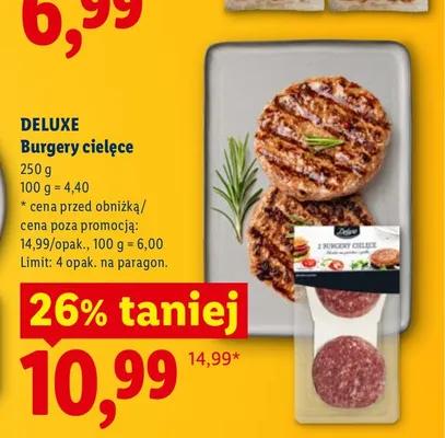 Burgery cielęce Deluxe promocja w Lidl