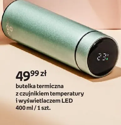 Butelka termiczna z czujnikiem temperatury i wyświetlaczem LED 400 ml promocja w Empik
