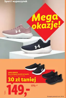 Buty treningowe damskie Under Armour promocja w Lidl