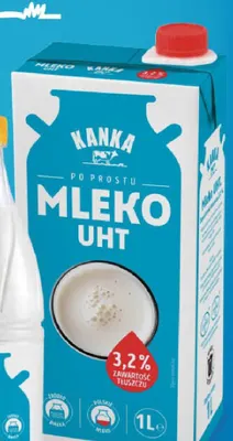 Mleko UHT Kanka 3,2% promocja w Delikatesy Centrum