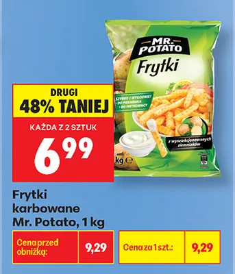 Frytki karbowane Mr. Potato promocja w Biedronka