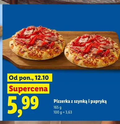 Pizzerka z szynką i papryką promocja w Lidl
