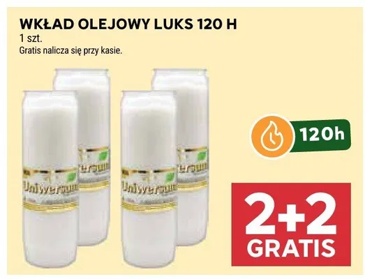 Wkład olejowy Luks 120 H promocja w Stokrotka