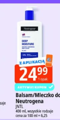 Balsam do ciała Neutrogena promocja w Leclerc