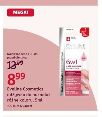 Odżywka do paznokci Eveline Cosmetics promocja w Rossmann