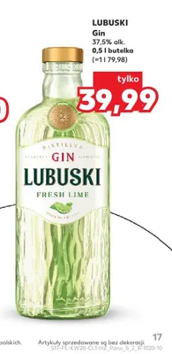 Gin Lubuski Fresh Lime promocja w Kaufland