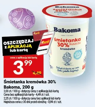 Śmietanka kremówka 30% promocja w Twój Market