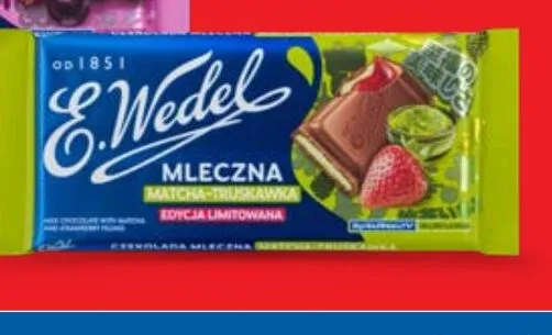 Czekolada mleczna matcha-truskawka promocja w Lidl