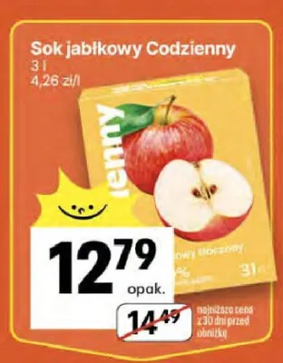 Sok jabłkowy Codzienny promocja w Delikatesy Centrum