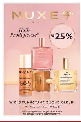 Wielofunkcyjne suche olejki NUXE promocja w Ziko Dermo