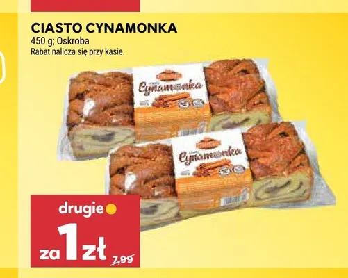 Ciasto Cynamonka Oskroba promocja w Stokrotka