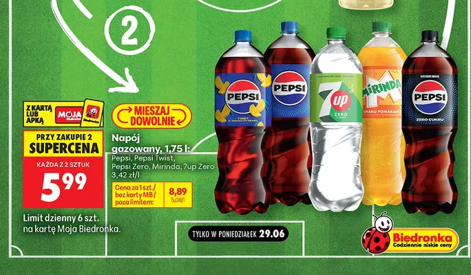 Napój gazowany Pepsi Twist promocja w Biedronka