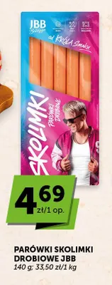 Parówki Skolimki drobiowe JBB promocja w Euro Sklep