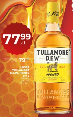Likier Tullamore D.E.W. Honey irlandzki alk. 35% promocja w Duży Ben