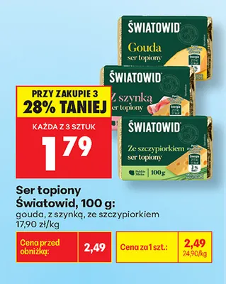 Ser topiony ze szczypiorkiem Światowid promocja w Biedronka