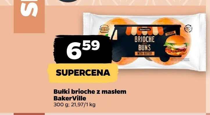 Bułki brioche z masłem BakerVille promocja w Netto