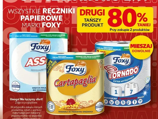 Ręczniki papierowe marki Foxy promocja w Kaufland
