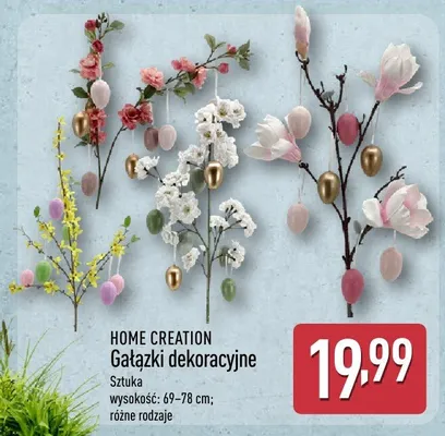 Gałązki dekoracyjne promocja w Aldi