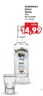 Wódka Żubrówka Biała promocja w Kaufland